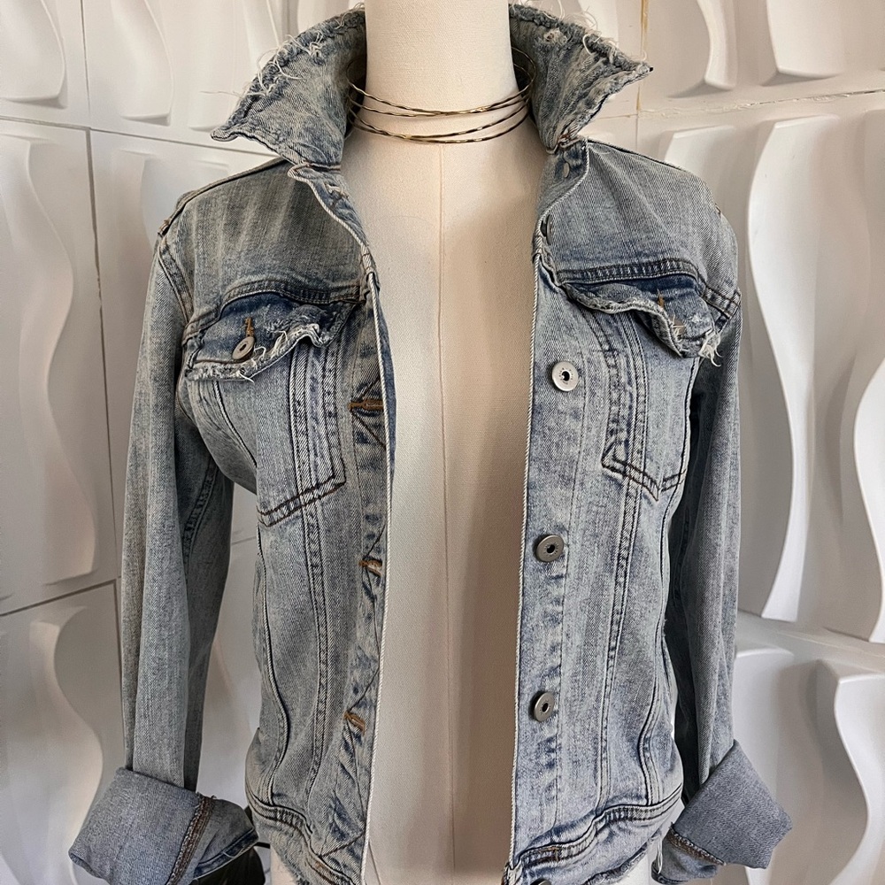 Zara Light Blue Jean Jacket